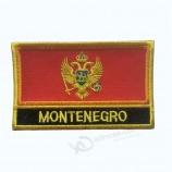montenegro flag patch / aufnäher / aufbügelbare moral patches für taschen, rucksäcke und kleidung von backwoods barnaby