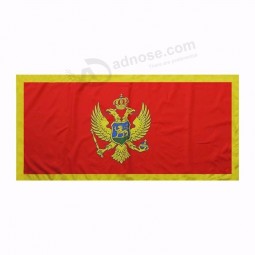 High quality cheap price polyester flag  Montenegro