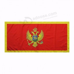 high quality cheap price polyester flag  montenegro