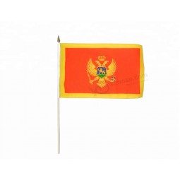 billige kundenspezifische montenegro Hand wehende Fahnen