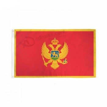 bandeira de país nacional montenegro personalizada