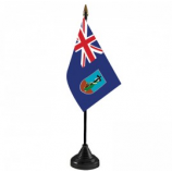Hot selling montserrat table top flag with plastic base