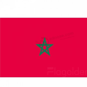 bandera de Marruecos bandera nacional con bandera de nylon de buena calidad