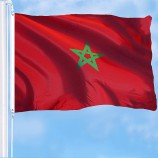 2019 stock barato 3 pies x 5 pies gran poliéster bandera de marruecos
