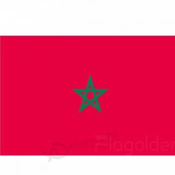 bandeira nacional de marrocos bandeira com bandeira de nylon de boa qualidade