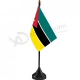 办公室聚酯莫桑比克国家桌子桌国旗