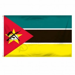 outdoor polyester 3x5ft banner nationale vlag van mozambique