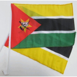 Digitaldruck Polyester Mini Mosambik Flagge für Autofenster