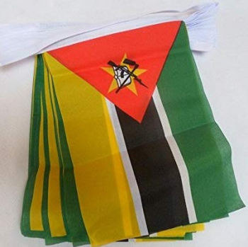 bandeiras de bandeira bunting do país de moçambique para celebração