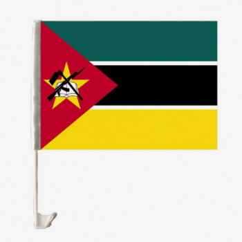 оптом напечатан пластиковый полюс флаг Мозамбика окна автомобиля