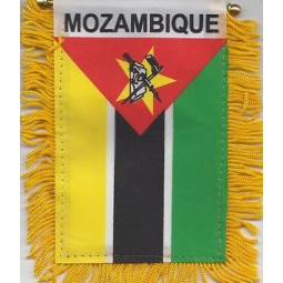 Wholesale Polyester car hanging Mozambique mirror flag