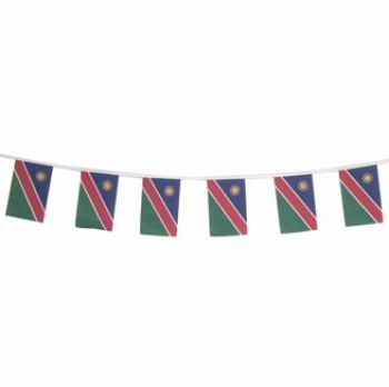 poliéster decorativo namibia country bunting flag