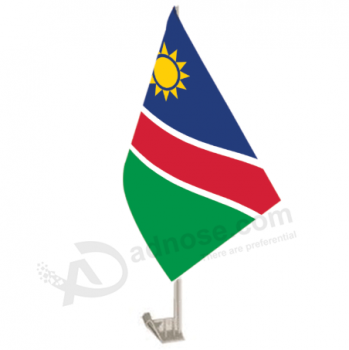 Impresión digital poliéster mini bandera de namibia para ventana de coche