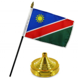 office decorative matel base namibia table flags