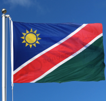 banner nacional de namíbia / banner de bandeira de país de namíbia