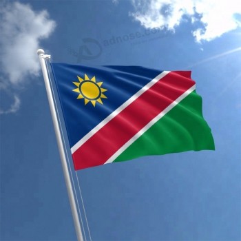 полиэстер 3x5ft напечатан национальный флаг Намибии