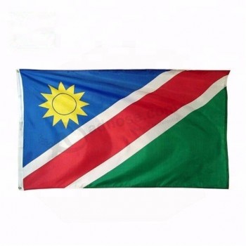 impresión de poliéster 3 * 5 pies namibia fabricante de la bandera del país