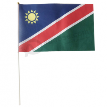 Bandera nacional danesa mano bandera de país de namibia