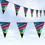 напольный декоративный флаг овсянки треугольника Намибии полиэстера