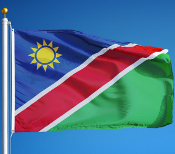 Bandera de país de namibia de poliéster hecha profesionalmente