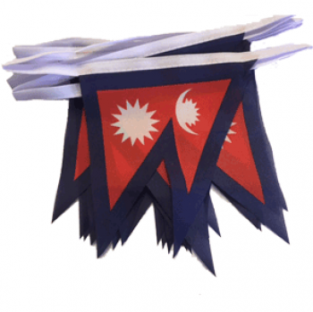 decorative polyester nepal bunting banner for sale