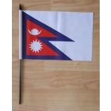 fabriek prijs decoratieve nepal hand kleine vlag custom