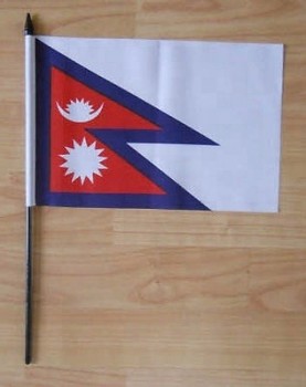 fabriek prijs decoratieve nepal hand kleine vlag custom