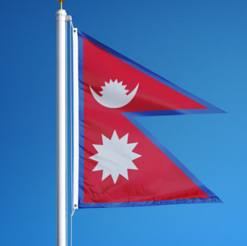 banderas nacionales de nepal de poliéster con ojales de latón 3 X 5 pies