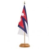 Vlag van Nepal nationale tafel / Vlag van Nepal landbureau