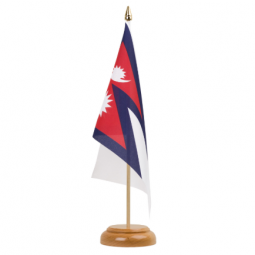 Vlag van Nepal nationale tafel / Vlag van Nepal landbureau