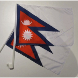 silk screen printing custom mini nepal flag for Car window