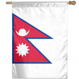 bandiera nazionale nepal del poliestere di alta qualità che appende parete pannent