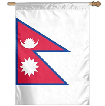 alta qualidade poliéster nepal pannent pendurado na parede bandeira nacional nepal
