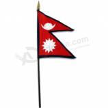 Waaier zwaaiende mini vlaggen van Nepal