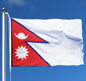 네팔의 고품질 폴리 에스터 국기