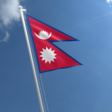 ネパール国旗ポリエステル標準サイズネパール国旗をぶら下げ