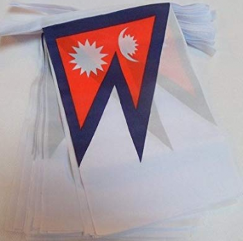 vlag van Nepal bunting vlag aangepaste polyester vlag van Nepal
