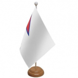 custom mini Nepal tafel vlag bureau vlag met zwarte plastic standaard