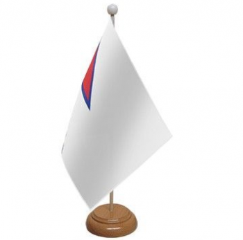 mini bandeira personalizada da mesa da bandeira de nepal com suporte de plástico preto
