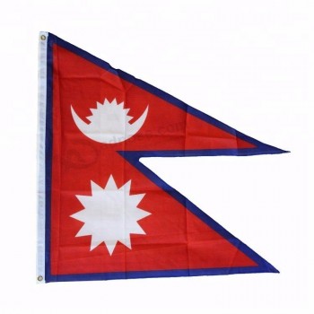 China Flag Maker Polyester dauerhaft Nepal Nationalflagge