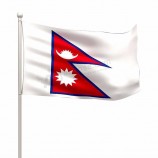 gedrukte nepal land banner nationale vlag van nepal