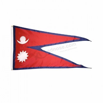 デジタル印刷された国民の国のネパールの旗