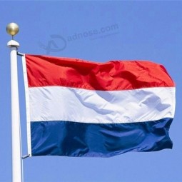 68D polyester fabric red white blue netherlands big flag