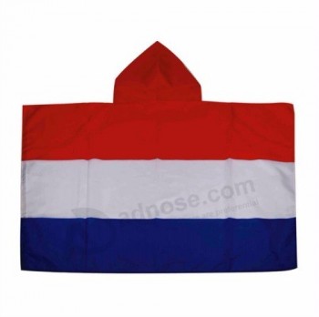 주문을 받아서 만들어진 로고를 가진 네덜란드 축구 몸 깃대 모자