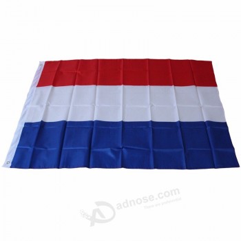90 * 150cm 3 * 5ft 4 # Stab KTV Parteiereignis-Polyestergewebe, das niederländische Staatsflaggen ohne Fahnenmastgewohnheit fliegt