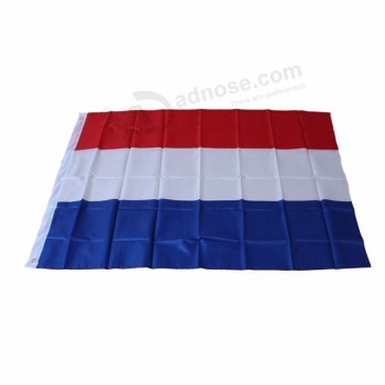 68D polyester fabric red white blue netherlands big flag