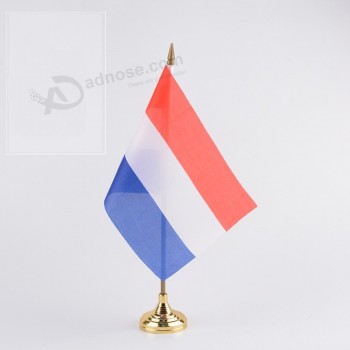 네덜란드 최고 깃발 스탠드 테이블 배너 네덜란드 책상 깃발