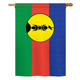 stampa a sublimazione cantiere di piccole dimensioni bandiera della Nuova Caledonia con palo