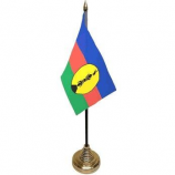 tafelblad Nieuw-Caledonië vlag decoratieve tafel vlag met standaard