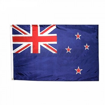 Barato venta caliente poliéster Nueva Zelanda país bandera nacional